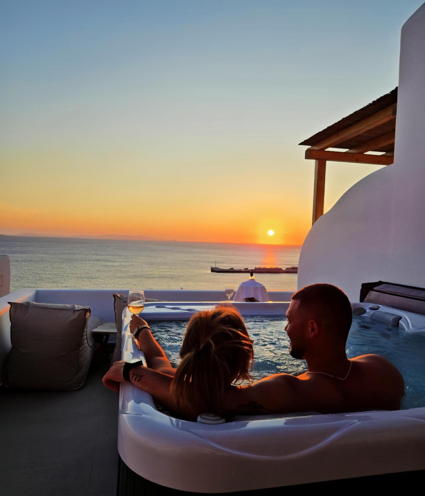 Avra Mykonos Hotell Tourlos Eksteriør bilde